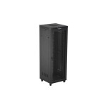 Lanberg rack cabinet 19 free-standing 47u 800x800 flat pack mesh door lcd black