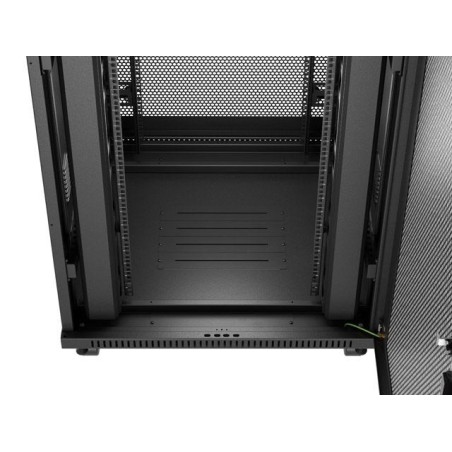 Lanberg rack cabinet 19 free-standing 47u 800x800 flat pack mesh door lcd black