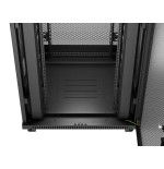 Lanberg rack cabinet 19 free-standing 47u 800x800 flat pack mesh door lcd black