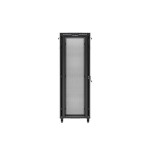 Lanberg rack cabinet 19 free-standing 47u 800x800 flat pack mesh door lcd black