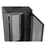 Lanberg rack cabinet 19 free-standing 47u 800x800 flat pack mesh door lcd black