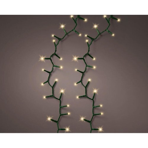 Guirnalda led compact multifunción 500 leds oro suave con cable verde exterior 11 m