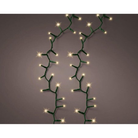 Guirnalda led compact multifunción 500 leds oro suave con cable verde exterior 11 m
