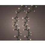 Guirnalda led compact multifunción 500 leds oro suave con cable verde exterior 11 m