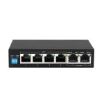 Extralink krios 4-port gbe unmanaged 802.3af/at 150w poe switch + 1xrj45 up-link