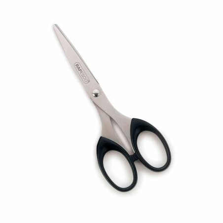 Rapesco essential tijeras de acero inoxidable 16cm - mangos ergonomicos - aptas para diestros y zurdos - negro