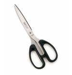 Rapesco essential tijeras de acero inoxidable 21cm - mangos ergonomicos - aptas para diestros y zurdos - negro