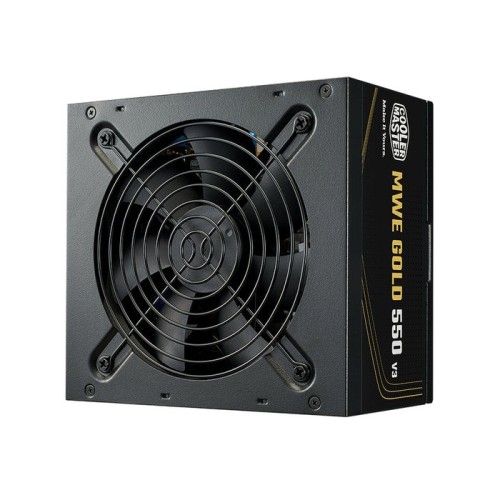 Fuente de alimentacion cooler master 80 plus gold 550w atx 3.1 - pfc activo - ventilador 120mm