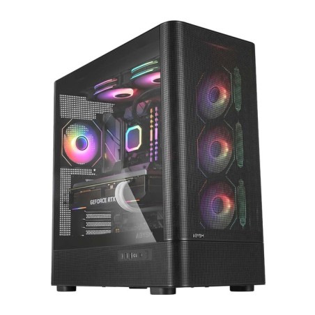 Caja pc abysm danube sava h500 ii torre atx, itx, micro atx - lateral de cristal templado - 3.5" y 2.5" - usb-a, usb-c y