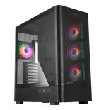 Caja pc abysm danube sava h500 ii torre atx, itx, micro atx - lateral de cristal templado - 3.5" y 2.5" - usb-a, usb-c y