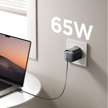 Cargador joyroom usb-c con cable retráctil integrado