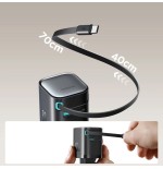 Cargador joyroom usb-c con cable retráctil integrado