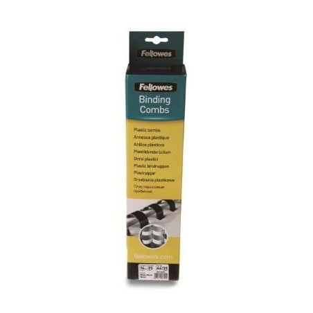 Fellowes pack de 100 canutillos de plastico 12mm - hasta 80 hojas - facil de utilizar y flexible - alta calidad - color