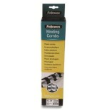 Fellowes pack de 100 canutillos de plastico 12mm - hasta 80 hojas - facil de utilizar y flexible - alta calidad - color