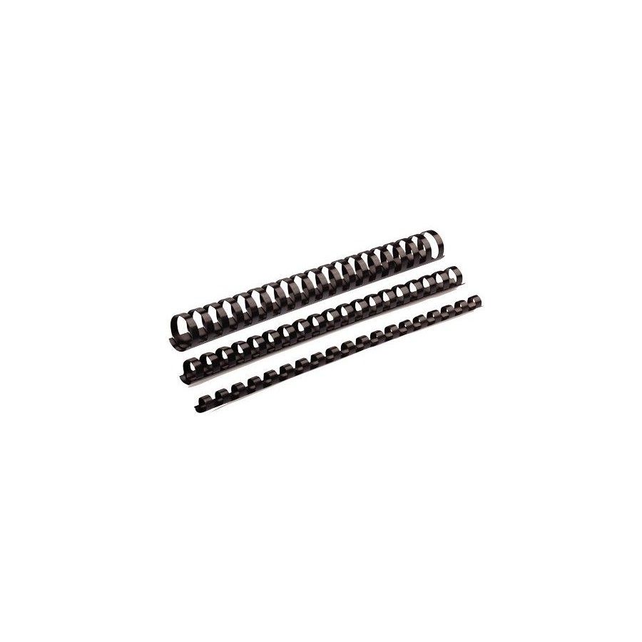 Fellowes pack de 100 canutillos negros 16 mm