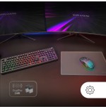 Pack gaming mars gaming mcpwx teclado inalámbrico + ratón inalámbrico + alfombrilla