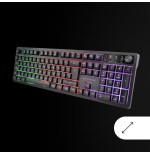 Pack gaming mars gaming mcpwx teclado inalámbrico + ratón inalámbrico + alfombrilla