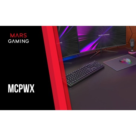 Pack gaming mars gaming mcpwx teclado inalámbrico + ratón inalámbrico + alfombrilla