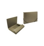 Bismark carpeta para proyectos - medidas 350x230x50mm - fabricada en carton - cierre con gomas - marron
