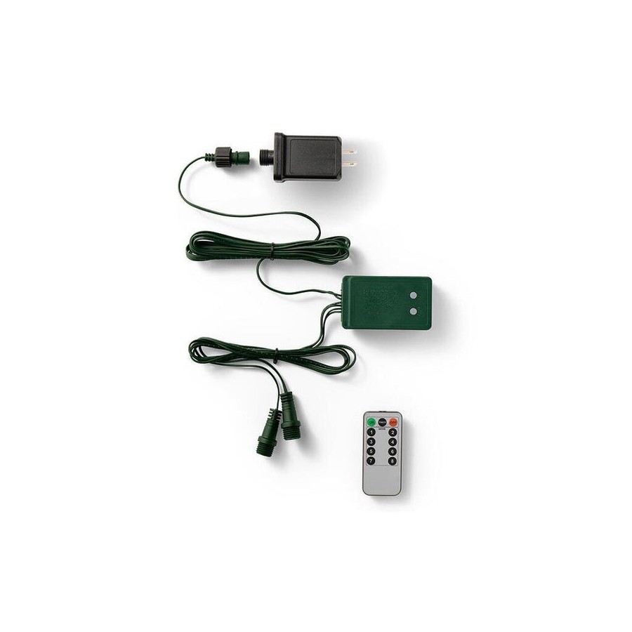 Transformador exterior verde con control remoto 5 m