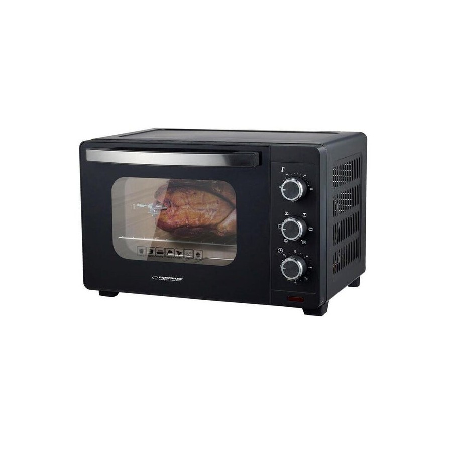 Mini horno esperanza eko006n con convección y asador 25 l 1600w negro