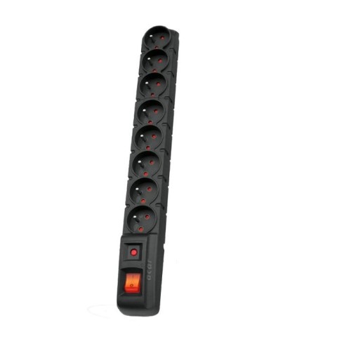 Acar s8 negro 8 salidas ac 230 v 5m