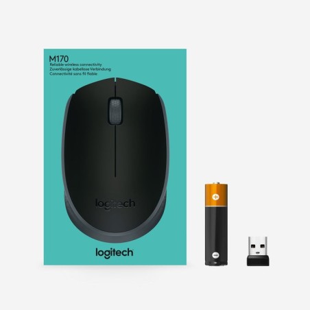 Logitech m171 ratón inalámbrico negro 910-004424
