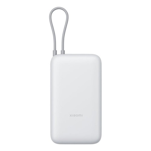 Xiaomi power bank 20000mah 22.5w with integrated type-c cable light gray eu bhr9738gl