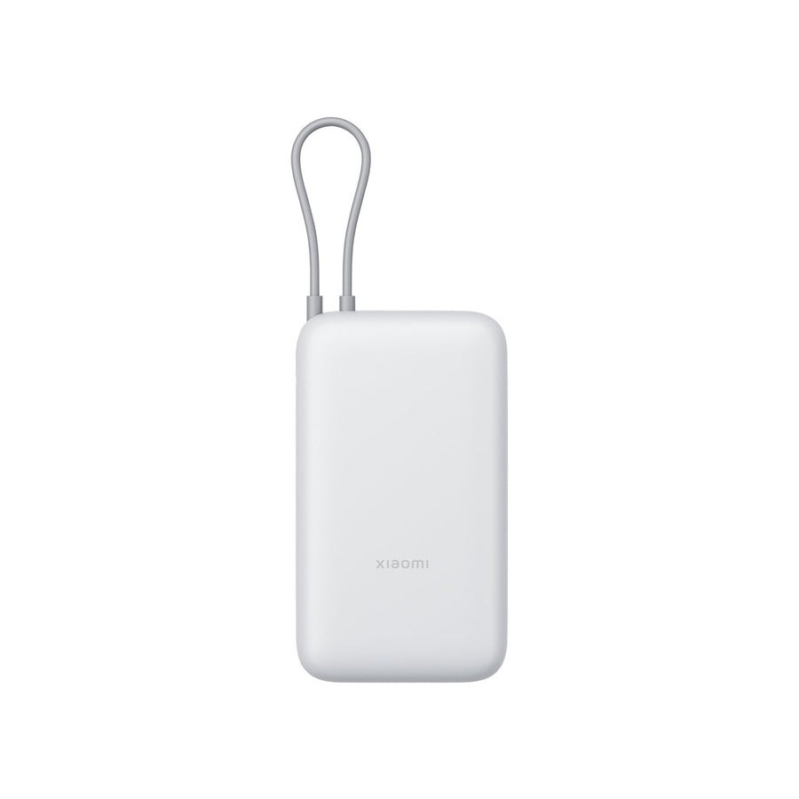 Xiaomi power bank 20000mah 22.5w with integrated type-c cable light gray eu bhr9738gl