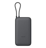 Xiaomi power bank 20000mah 22.5w with integrated type-c cable dark gray eu bhr9740gl