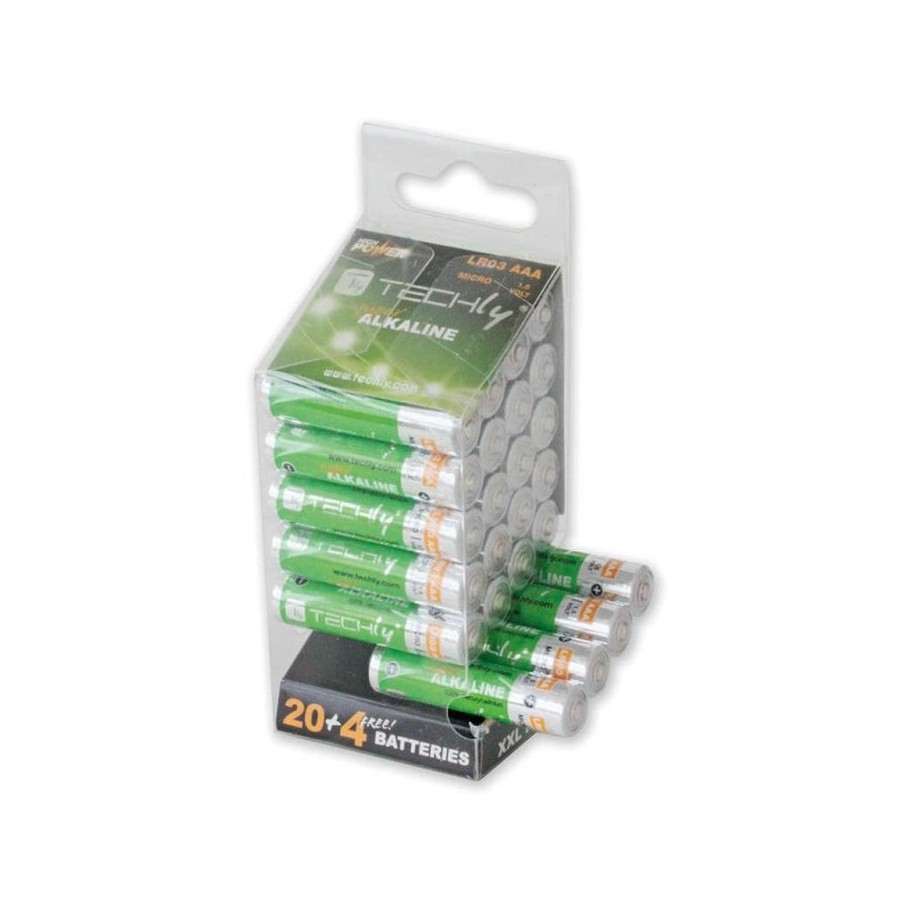 Techly lr03 aaa 1.5v batería de un solo uso alcalino