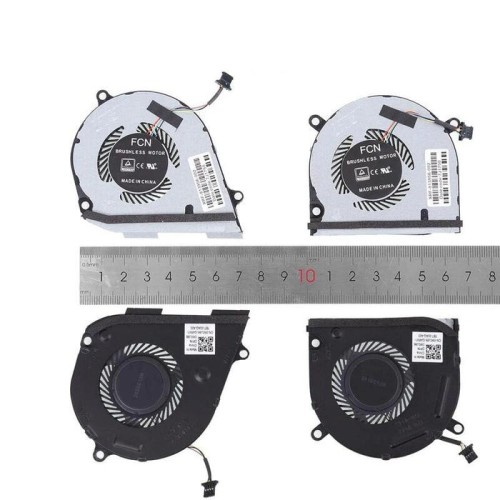 Ventiladores cpu + gpu para portátil hp envy x360 15 ds dr tpn w142 w143