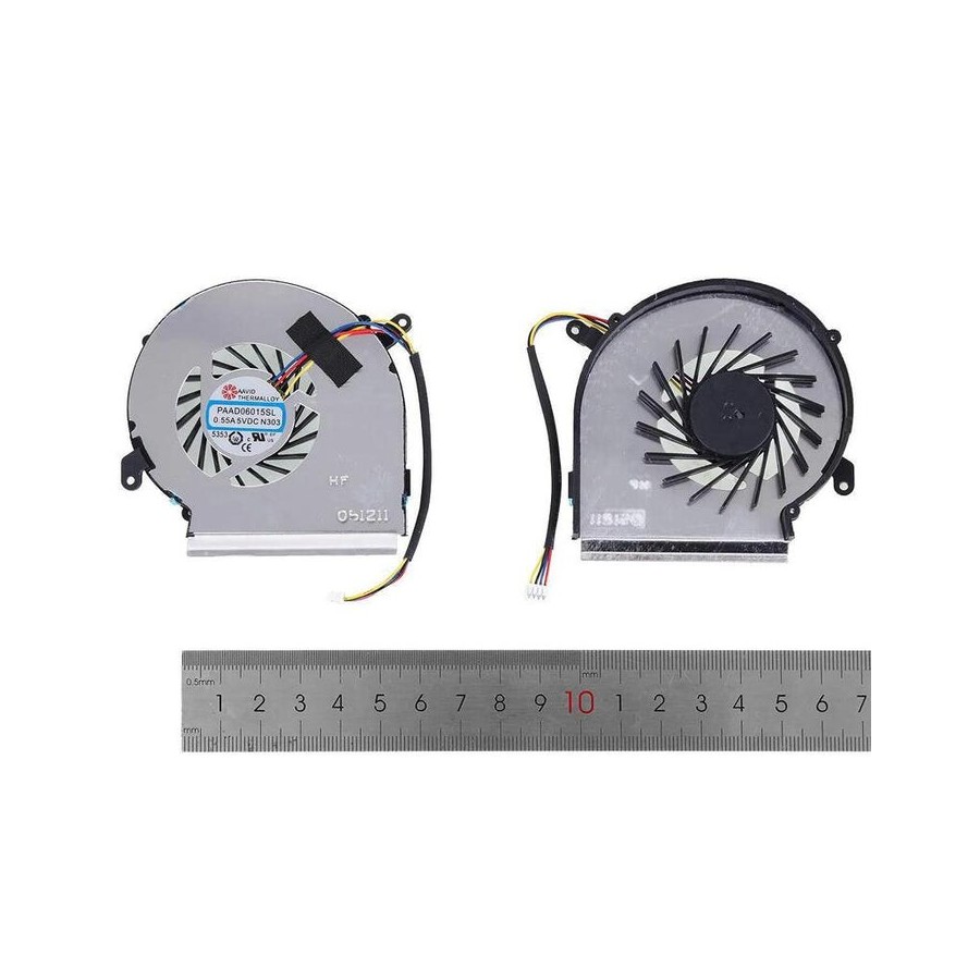 Ventilador gpu para portátil msi ge62vr ge72vr 4 pines