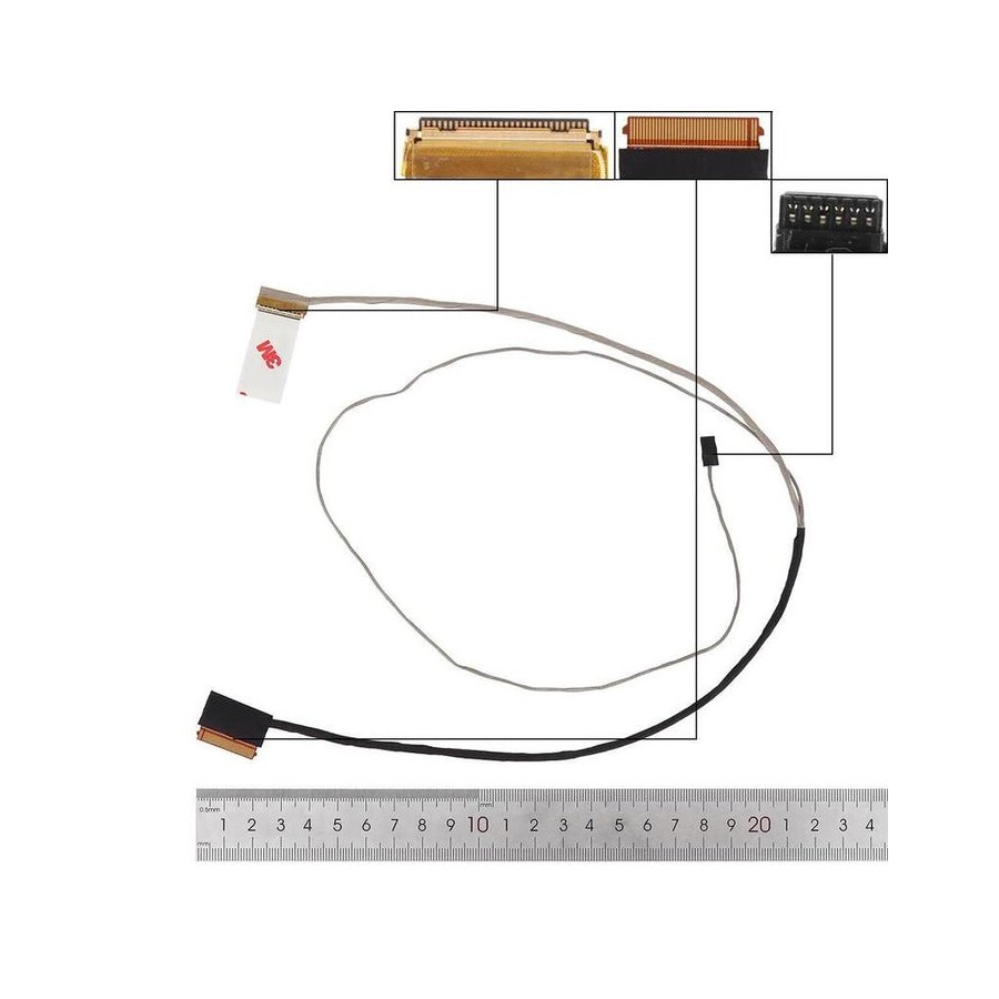 Cable flex para portátil hp 2plus 17 ab 17 w 120tx 17 w220tx 119tx 30 pines