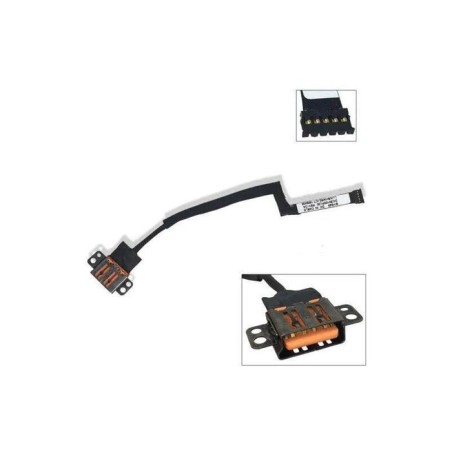 Conector dc jack para portátil lenovo yoga 900 13isk 900 13isk2 80mk dc30100pn00
