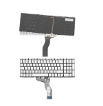Teclado retroiluminado para portátil hp pavilion 15 ab plata