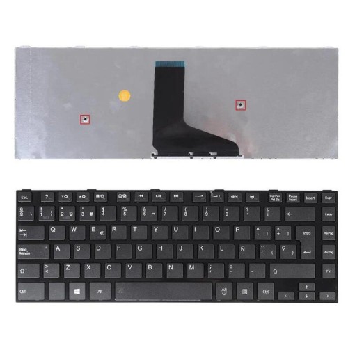 Teclado para portátil toshiba l40 l40 a l40d a c40 a c40 d c40 s40 negro