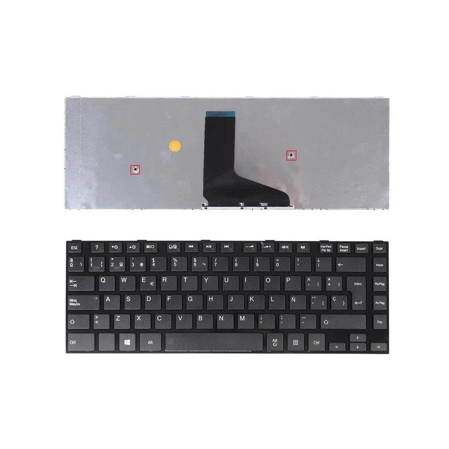 Teclado para portátil toshiba l40 l40 a l40d a c40 a c40 d c40 s40 negro
