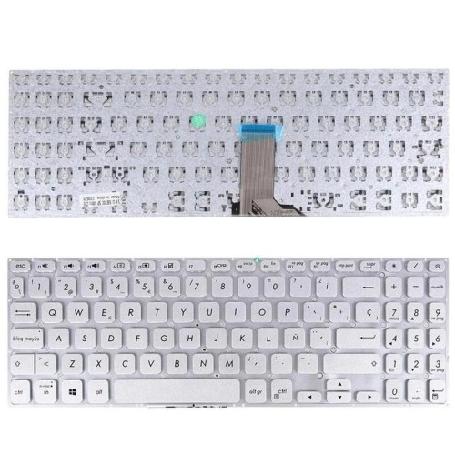 Teclado para portátil asus vivobook s530ua s530un s530fa s5300f s5300fn plata
