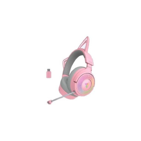 Auriculares razer kraken kitty v3 pro quartz (rz04-05170200-r3m1)