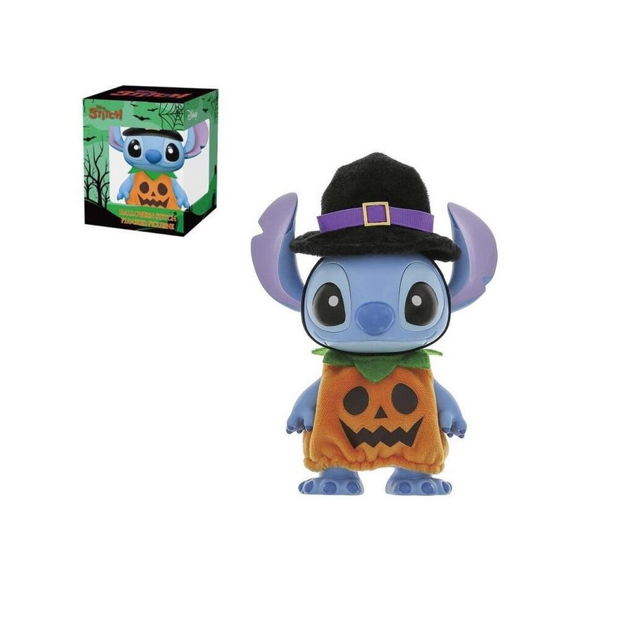 Figura enesco disney stitch halloween calabaza