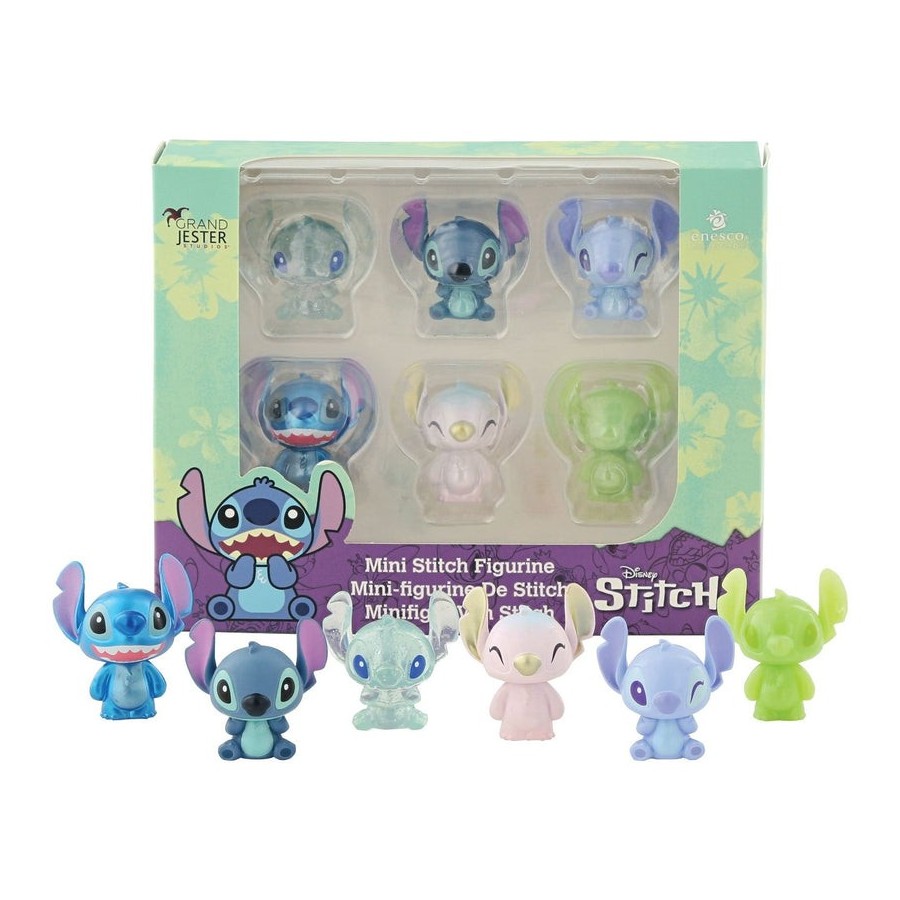Pack mini figuras enesco disney stitch 6 unidades