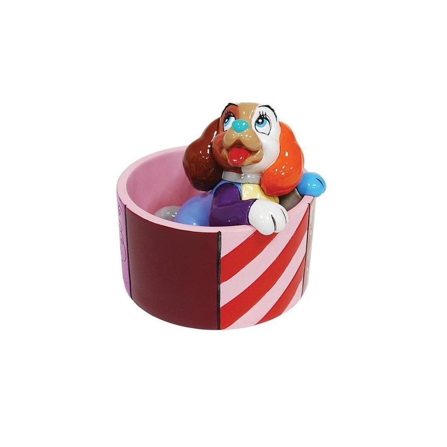 Figura mini enesco la dama y el vagabundo lady by britto