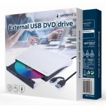 Unidad de dvd usb externa gembird blanca