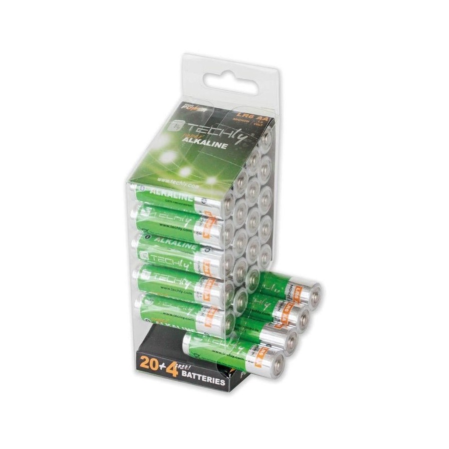 Techly lr06 aa 1.5v batería de un solo uso alcalino