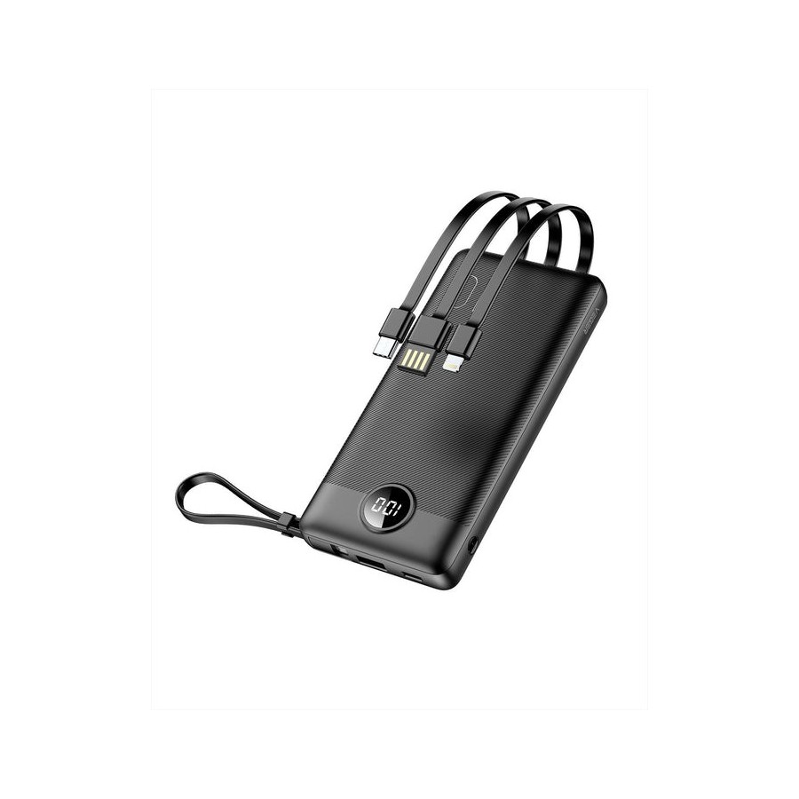 Cargador powerbank veger c10 10000mah vg-w1116 with cables built in