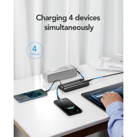 Cargador powerbank veger c10 10000mah vg-w1116 with cables built in