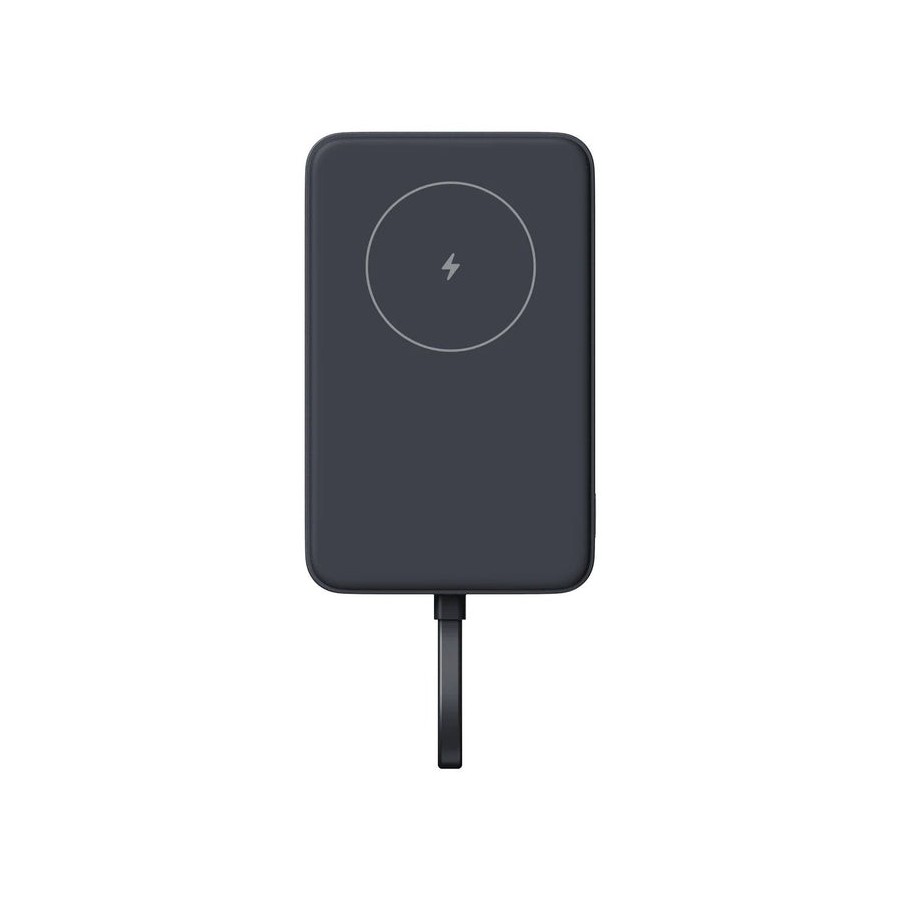 Xiaomi power bank magnético 10000mah con cable integrado - gris