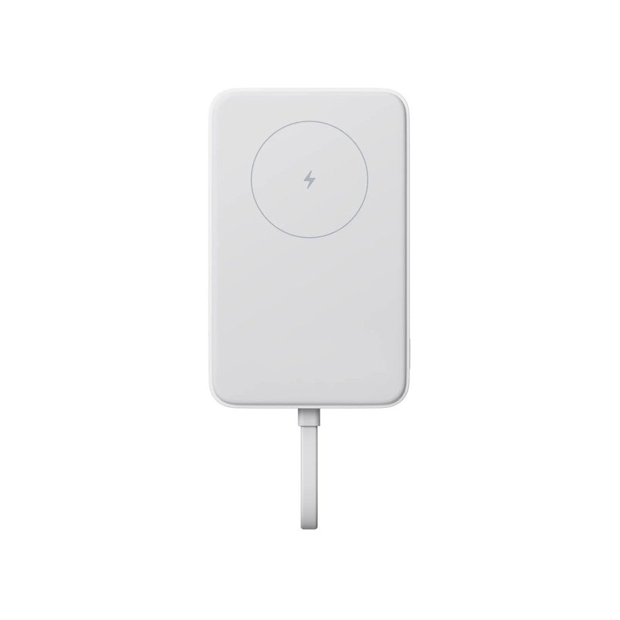 Xiaomi power bank magnético 10000mah con cable integrado - blanco