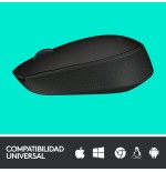 Logitech m171 ratón inalámbrico negro 910-004424